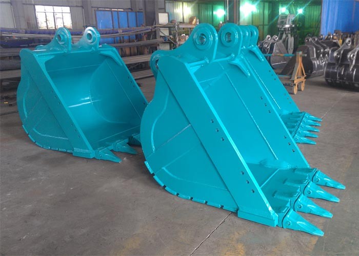 Hydraulic Grapple Excavator Rock Bucket , Customized Compact Excavator Buckets