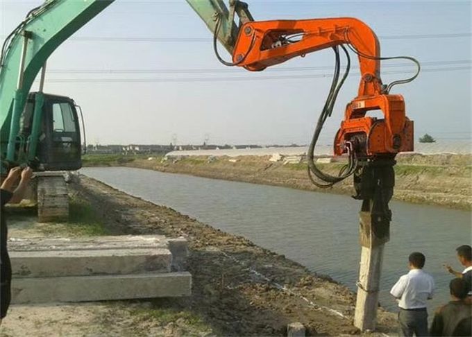 Customised Advanced Pile Driver Attachment For Excavators High Acceleration