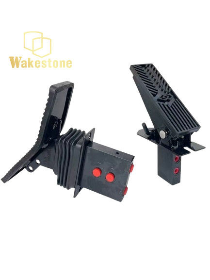 Black Color Standard Size Hydraulic Breaker Parts Double Way Pedal Valve