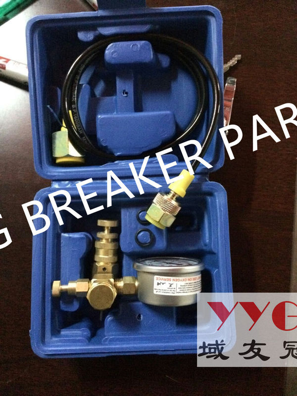 Machinery Parts Nitrogen Gas Charging Devices For Many Excavator Models