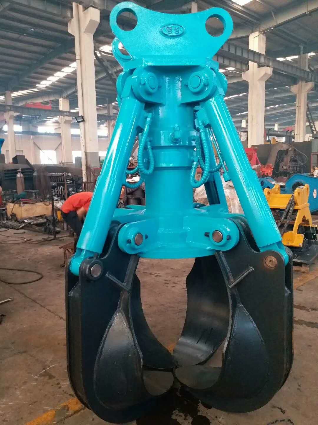 Abrasion Resistant Grapple Attachment For Excavator Light Weight Backhoe Log Grapple