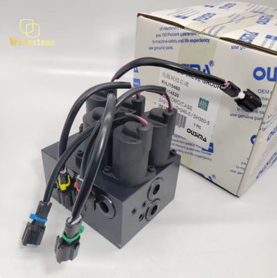 KHJ14520 Excavator Solenoid Valve Group Assembly For Sumitomo SH210-5 SH240-5 SH350-5A5 | 5-Port Pilot Control Valve

